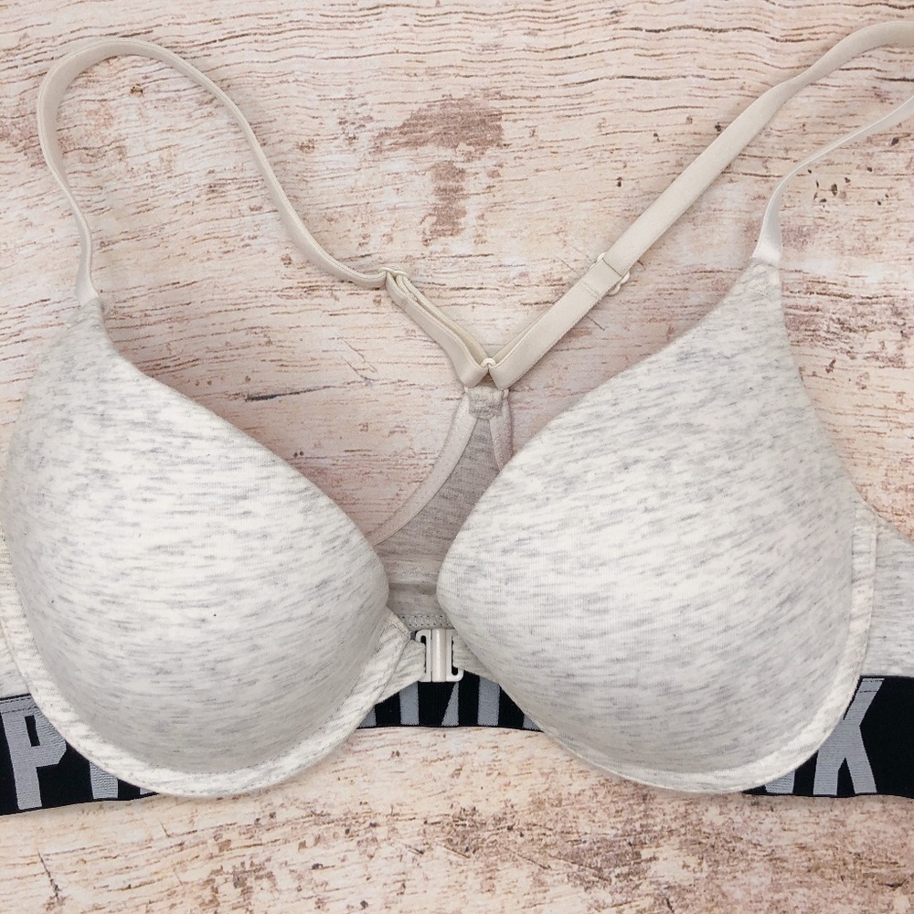 Pink Victoria's Secret Front Clasp Bra